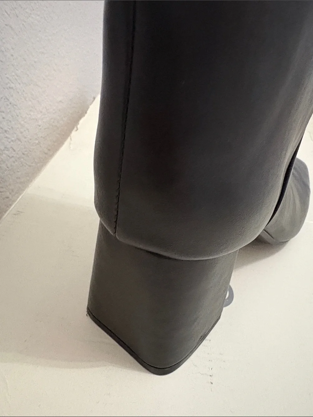 Classic Black Knee-High Leather Boot